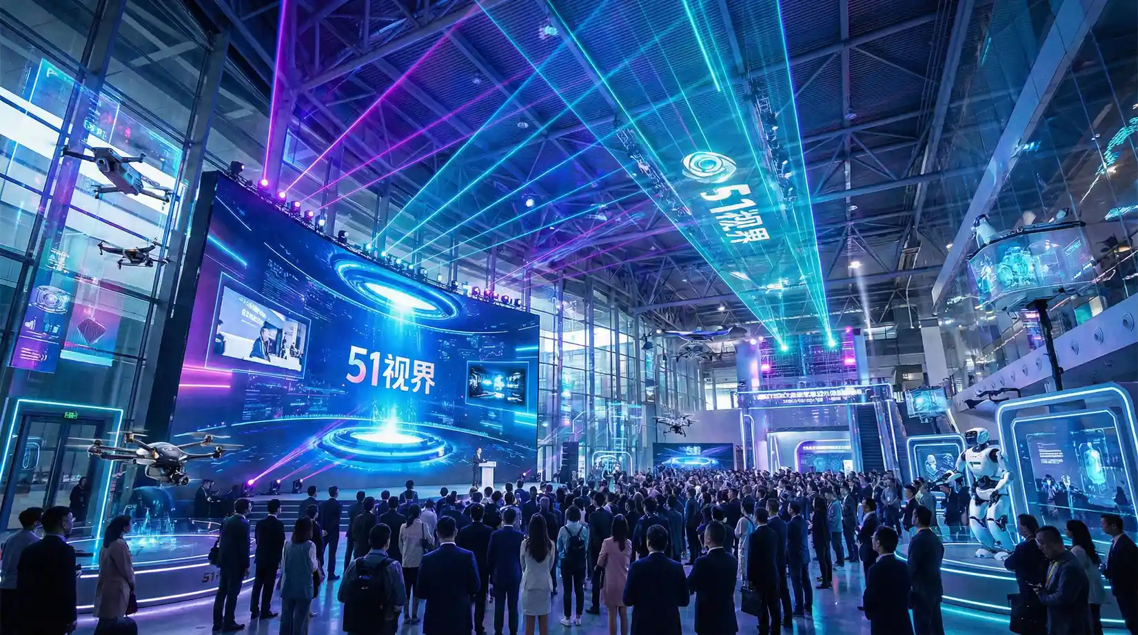 科技展览会现场 - 51黑料 综合报道